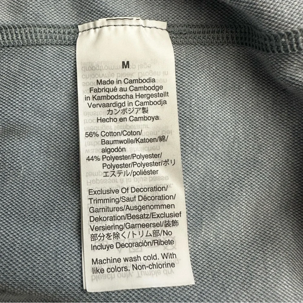 J.Crew Knit Goods Gray Short Sleeve Polo Shirt Mens M